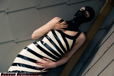 Dutch Dame The Zebra Latex Girl 14